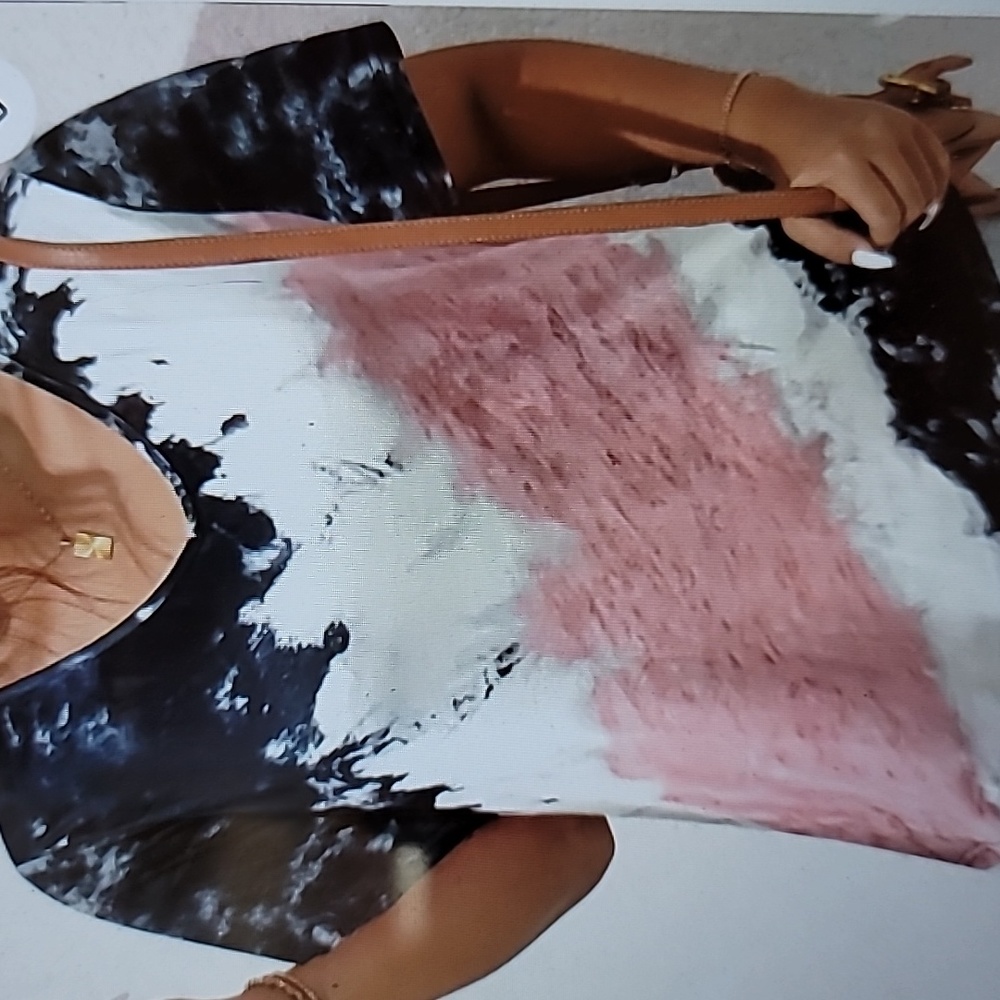 #42 Tie Dye V Neck T Shirt - Picture 3 of 3